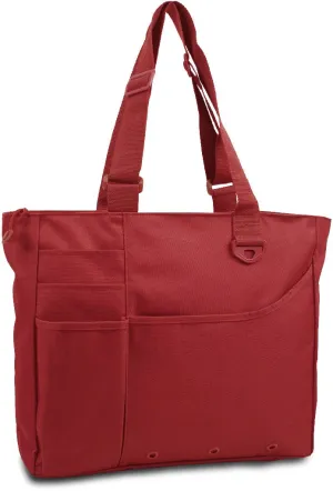 600 denier super feature tote - cardinal Case of 24