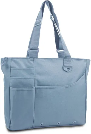 600 denier super feature tote - light blue Case of 24