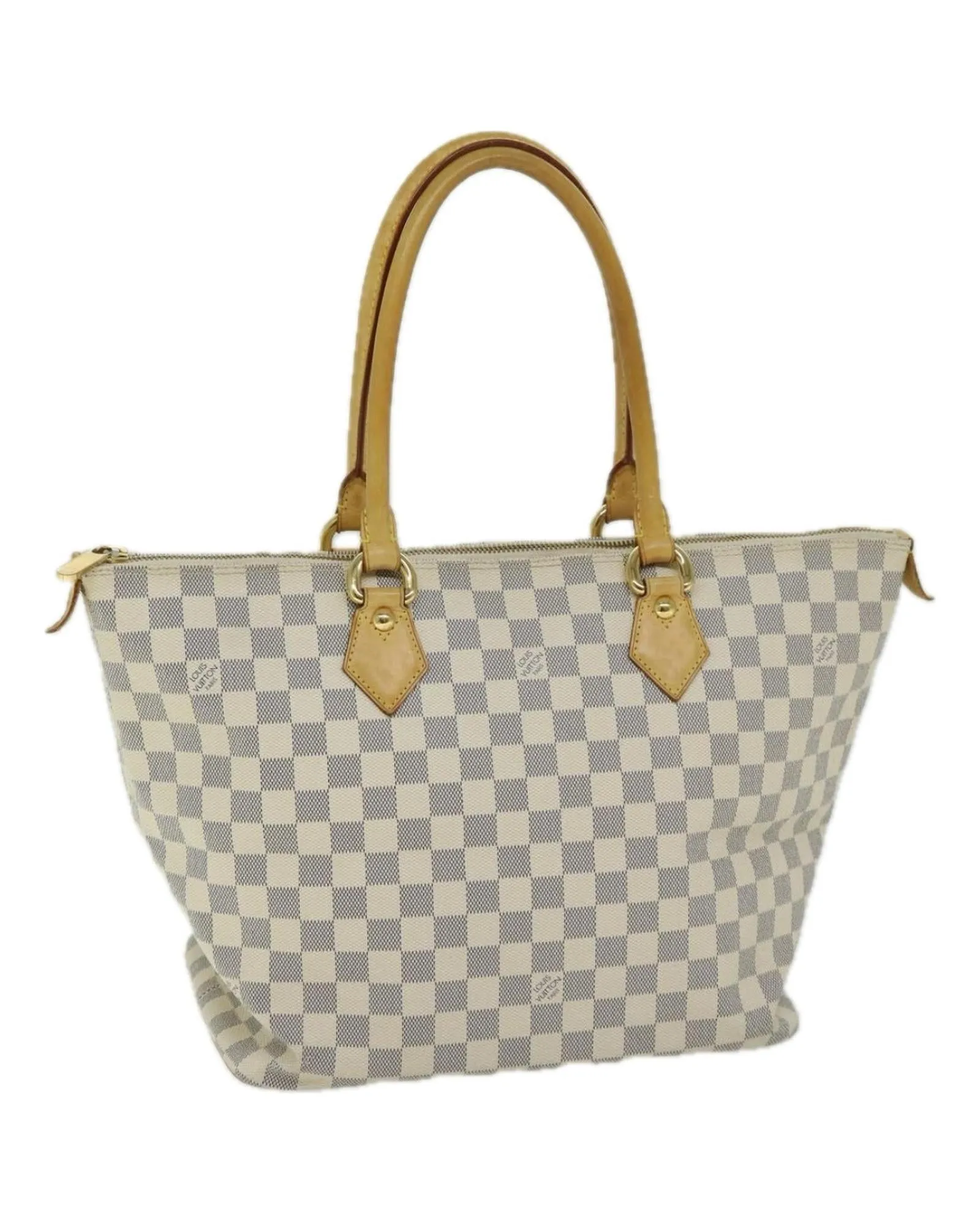 Authentic Damier Azur Tote Bag with MM Size by Louis Vuitton