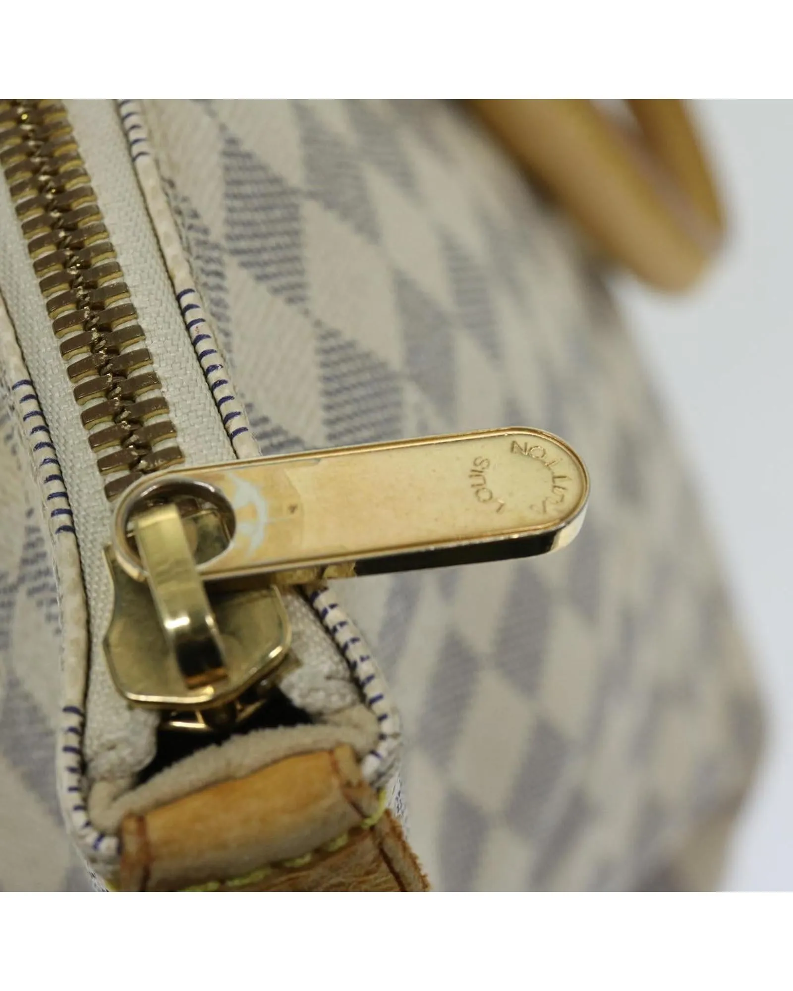 Authentic Damier Azur Tote Bag with MM Size by Louis Vuitton