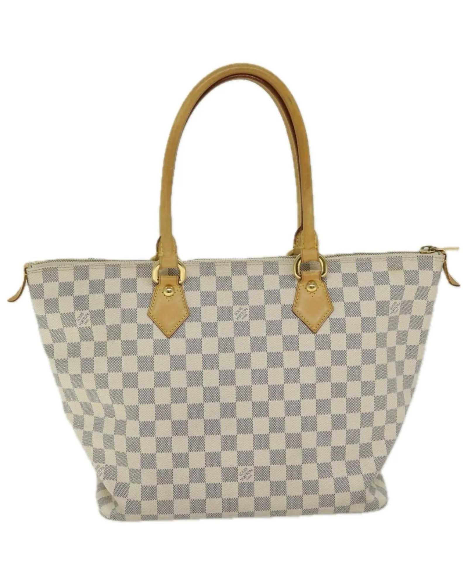 Authentic Damier Azur Tote Bag with MM Size by Louis Vuitton