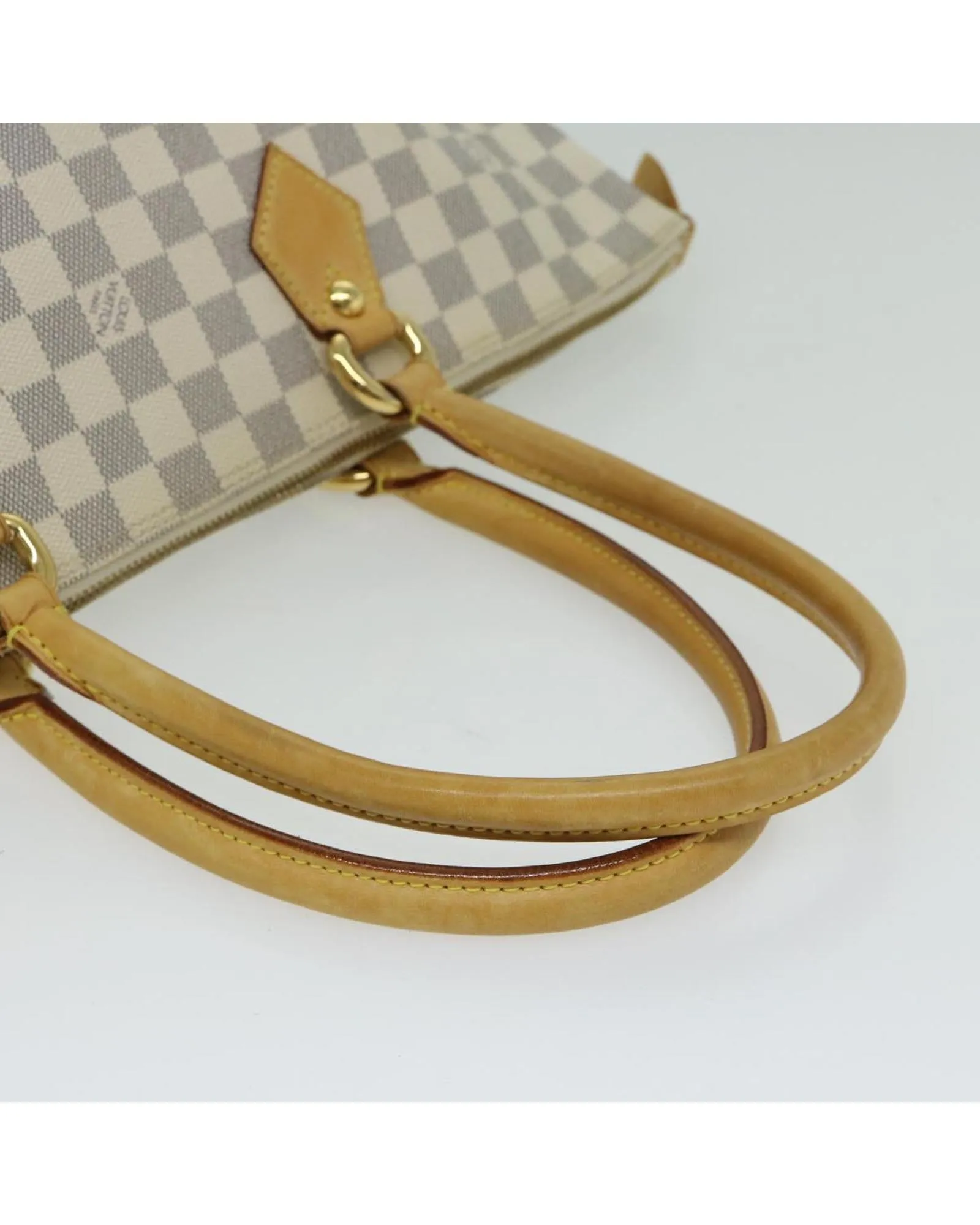 Authentic Damier Azur Tote Bag with MM Size by Louis Vuitton