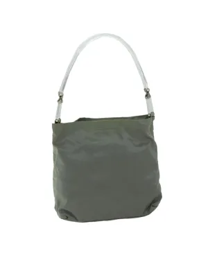 Authentic Khaki Nylon Shoulder Bag