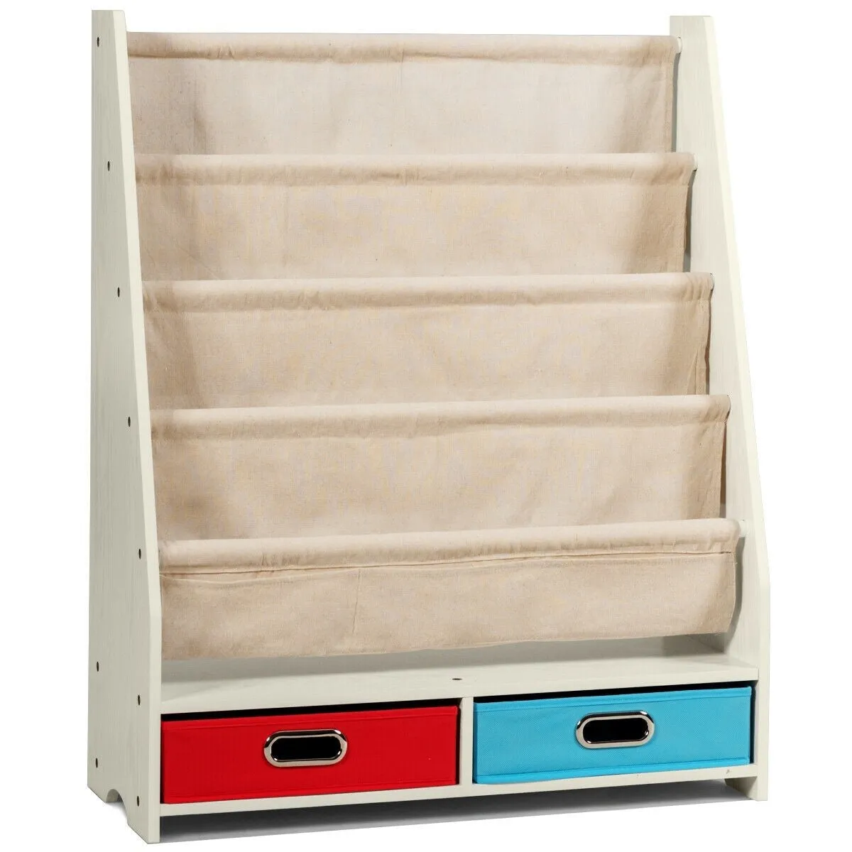 Bookrack & Toy Organizer - Beige