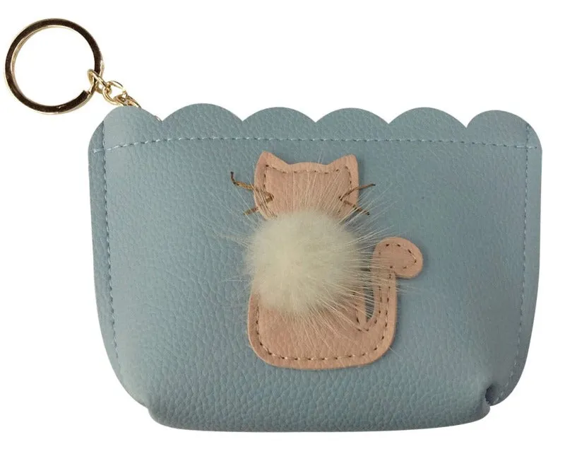 Cat Coin Purses with Fluffy Tummies