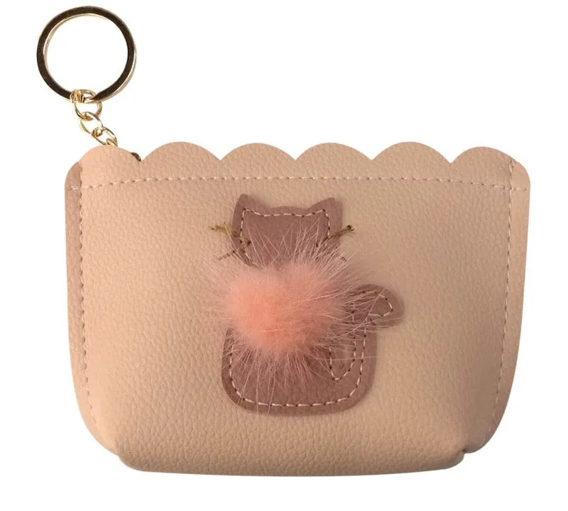 Cat Coin Purses with Fluffy Tummies