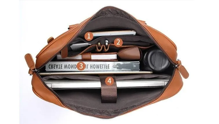 Chocolate Leather HP Laptop Bags