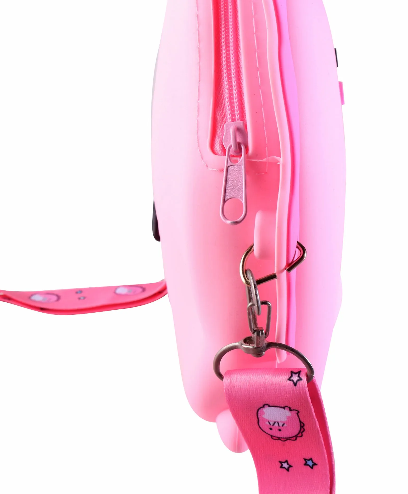 DINO SILICON SLING BAG - PINK