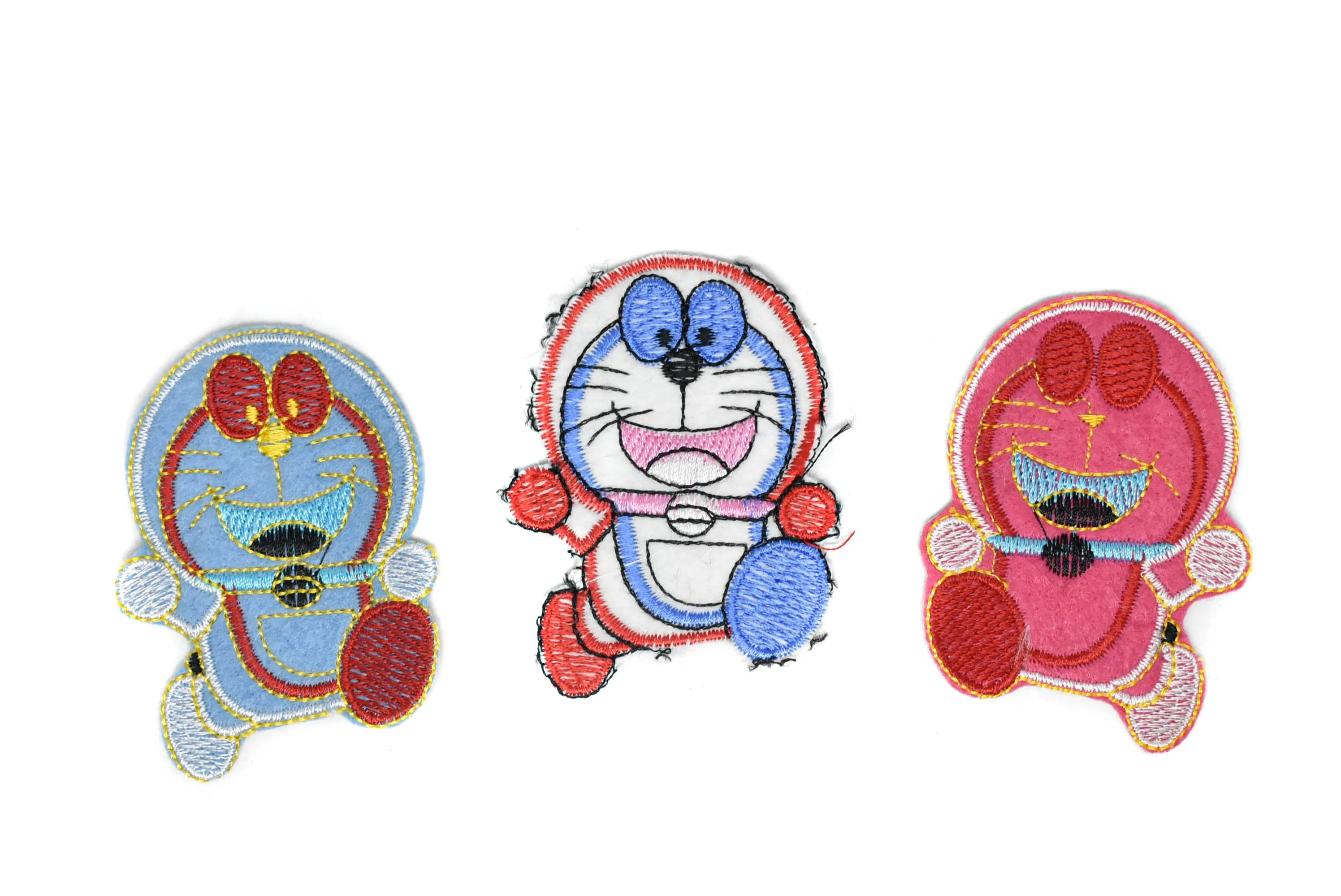 Doraemon Cat Character Iron-on Patch 2.63" x 2" - 1 Piece