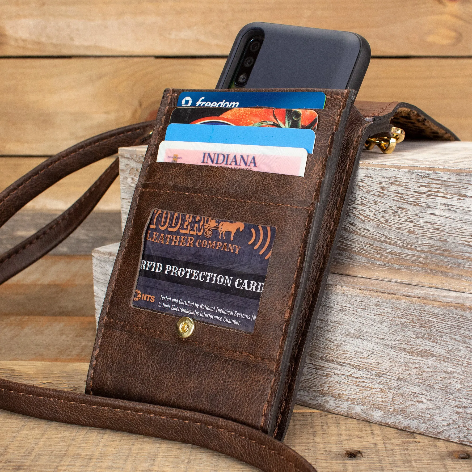 Elephant Brown Phone Purse