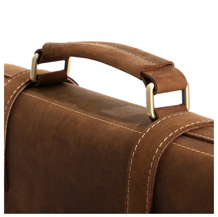 Full Grain Leather Messenger