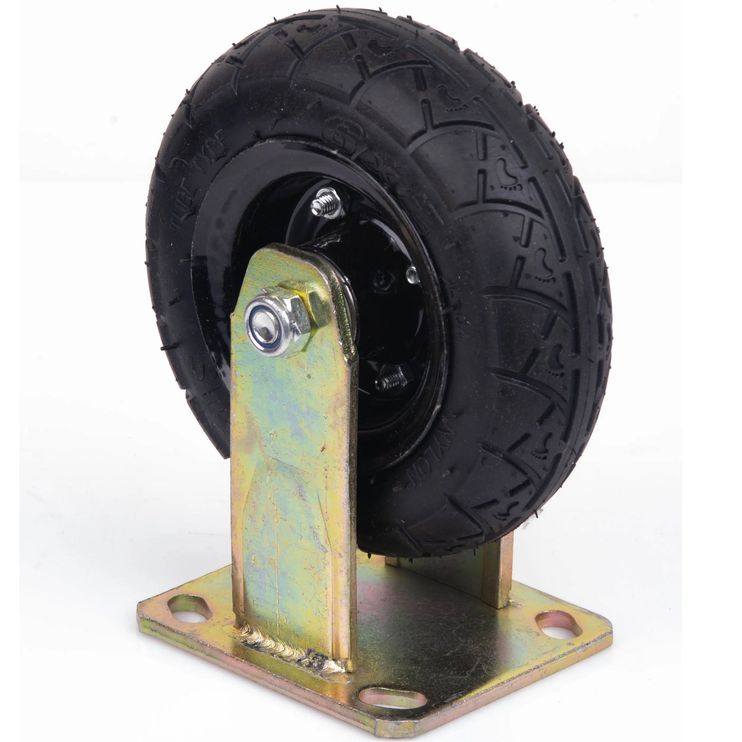 Heavy-Duty 6" Fixed Castor Wheels for Carts & Trolleys