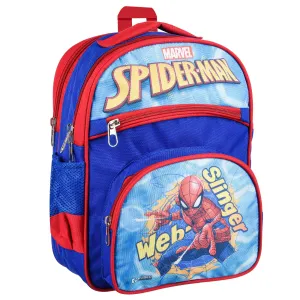 Kuber Industries Marvel Web Slinger Spider-Man School Bags | Kids School Bags | Student Bookbag | Travel Backpack | School Bag for Girls & Boys | School Bag with 4 Compartments | Royal Blue