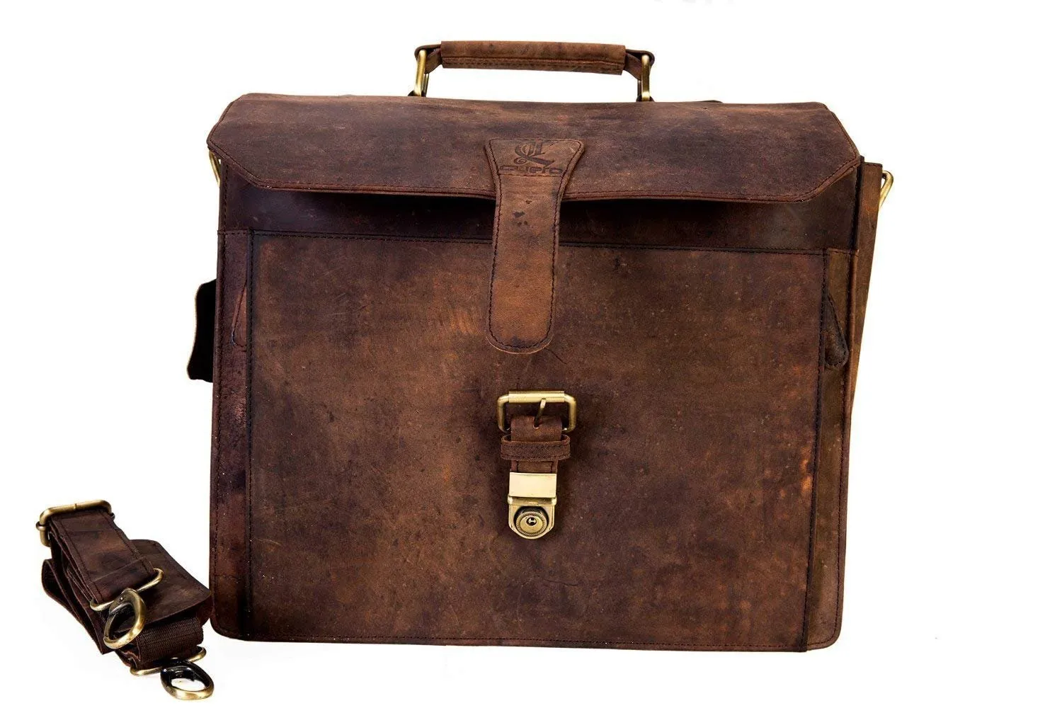 Leather Laptop Messenger Bag