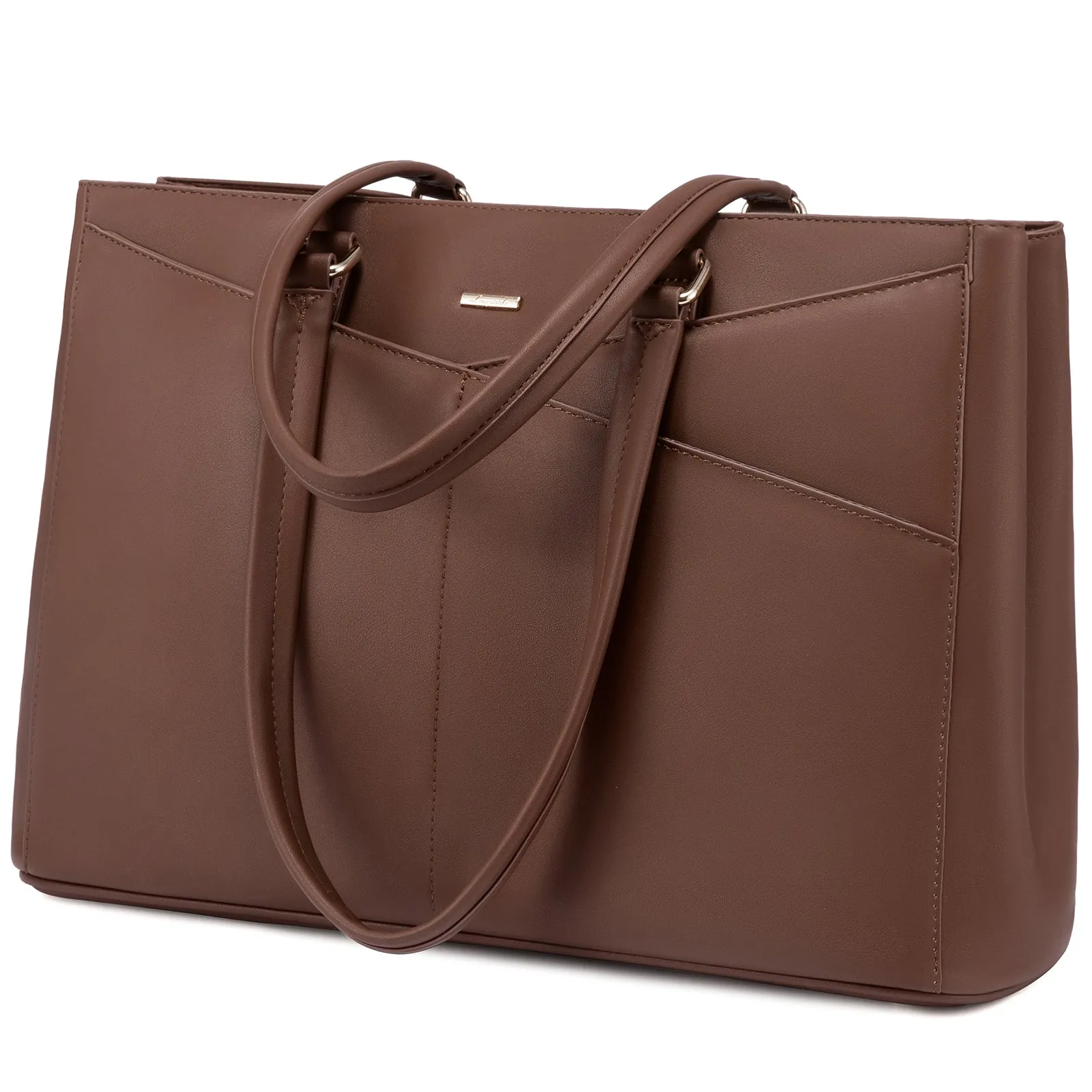 Lovevook Women's Versatile Laptop Tote & Handbag Brown - Perfect for Work and Travel