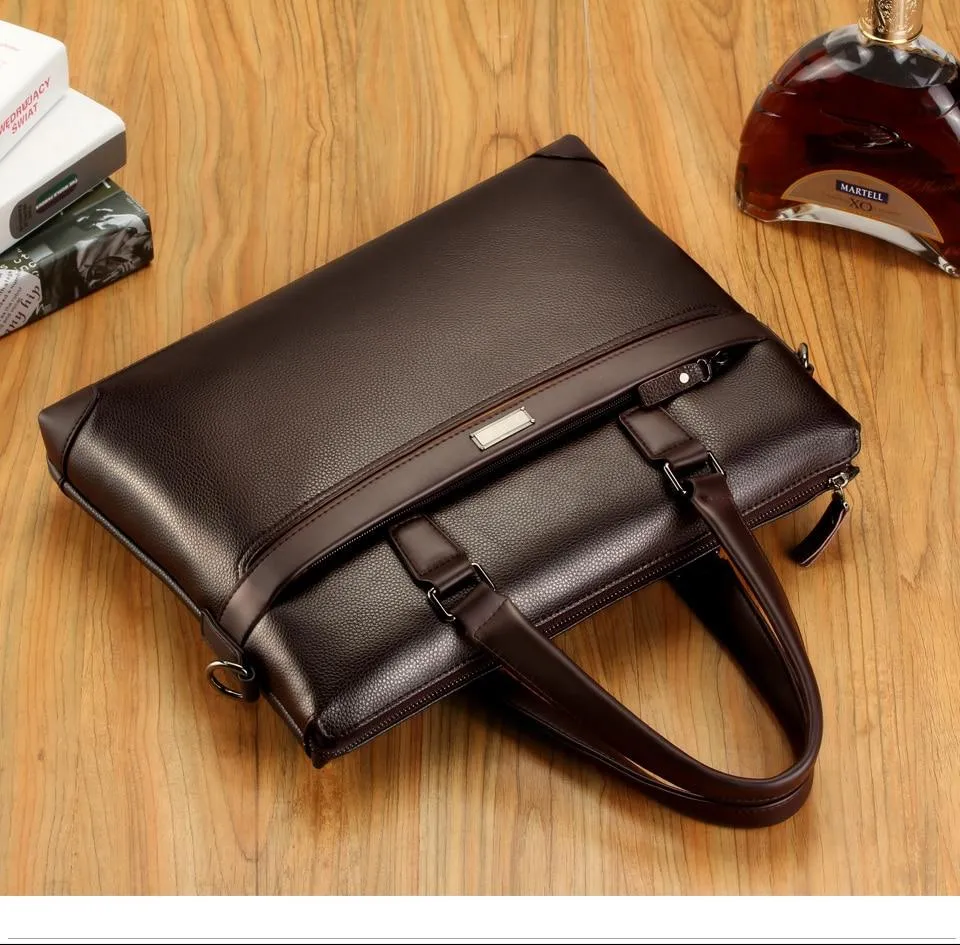 Luxury Leather Business Briefcase & Wallet - 3 Colors