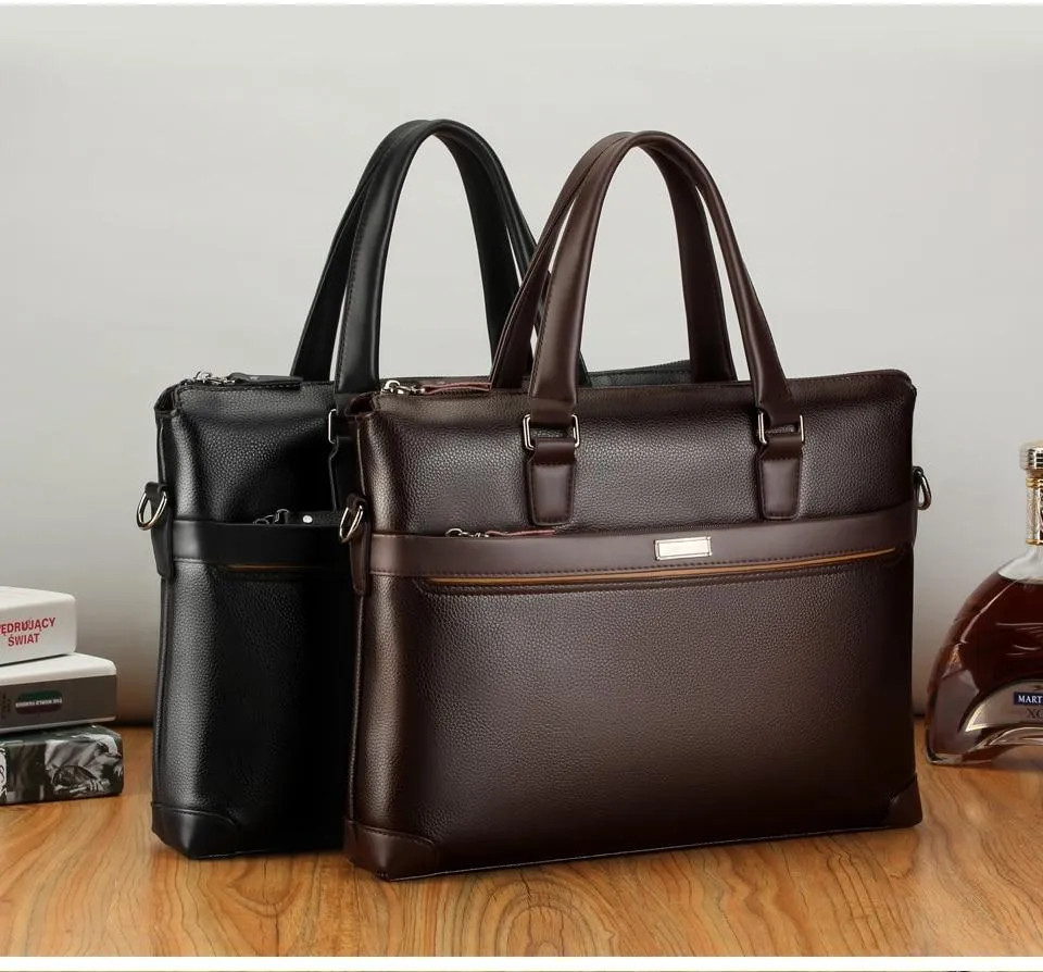 Luxury Leather Business Briefcase & Wallet - 3 Colors