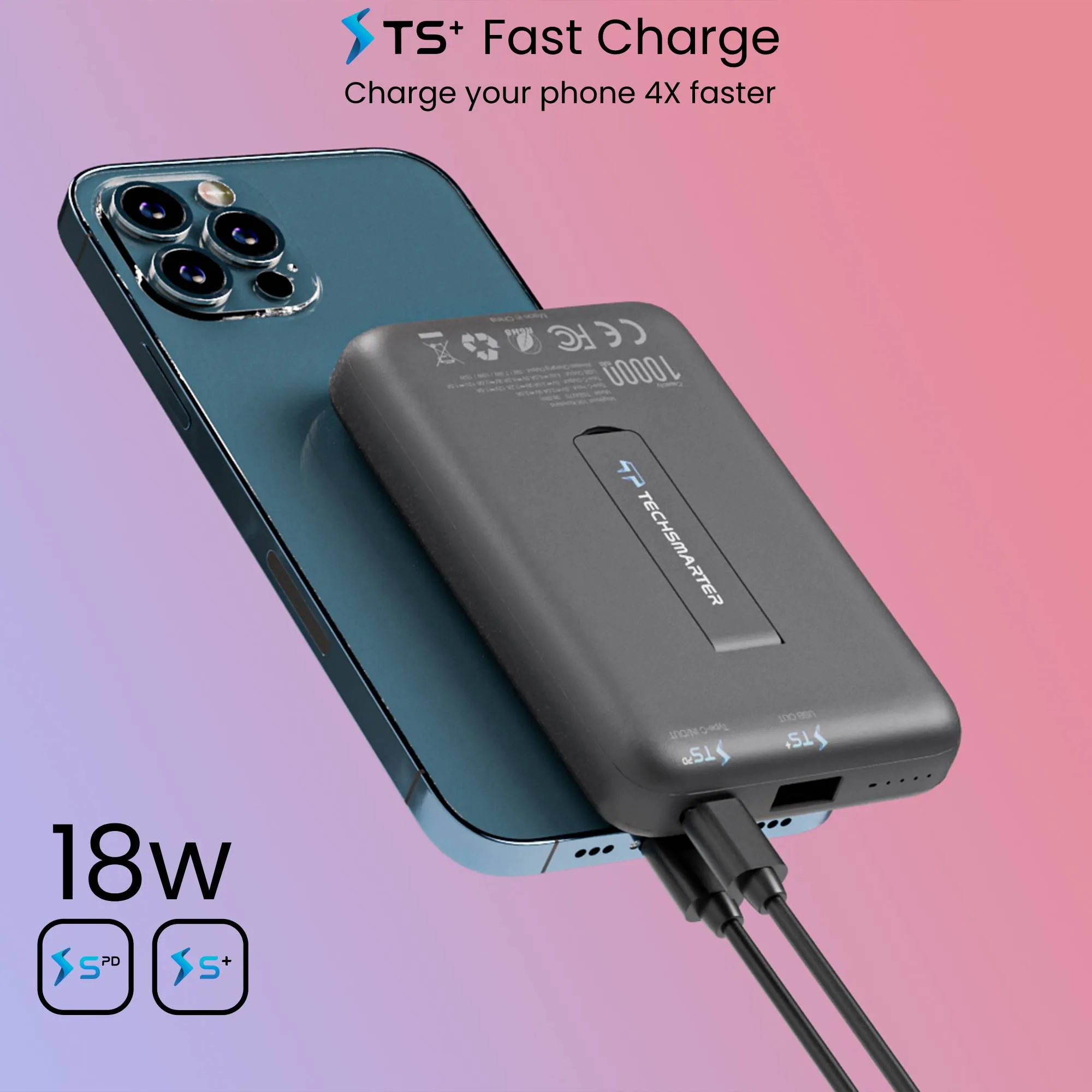 MagBoost Portable Charger 10K Kickstand