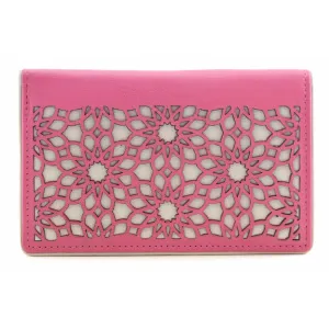 Mala Leather Pink Zaina Compact Purse