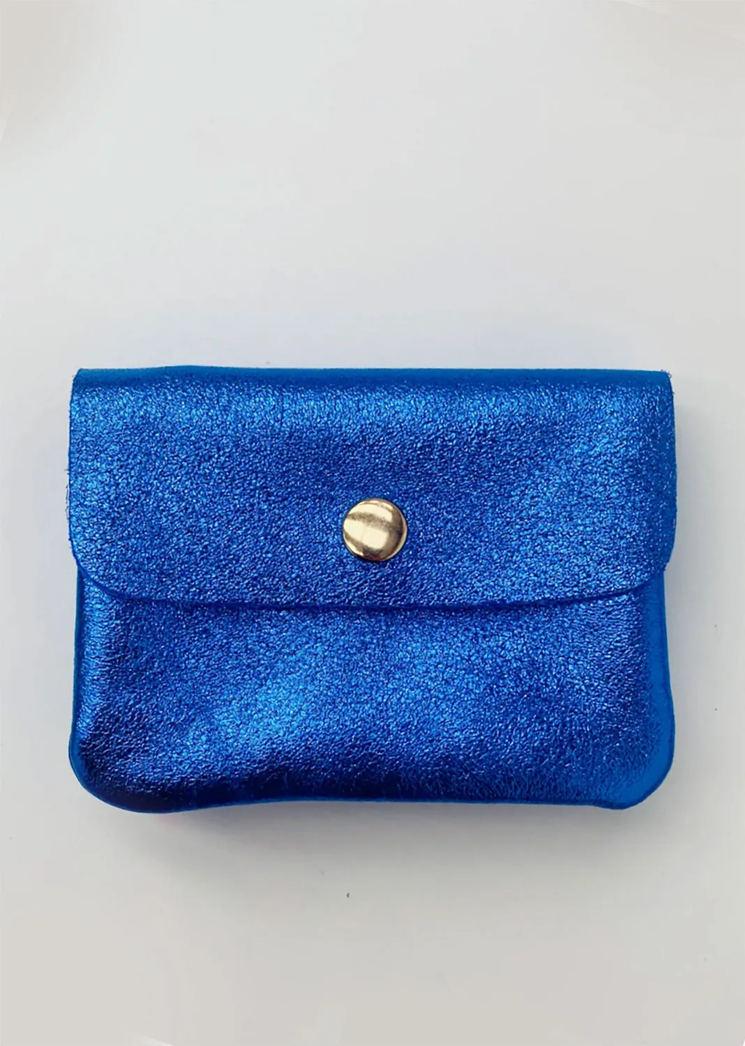 Metallic Small Leather Purse