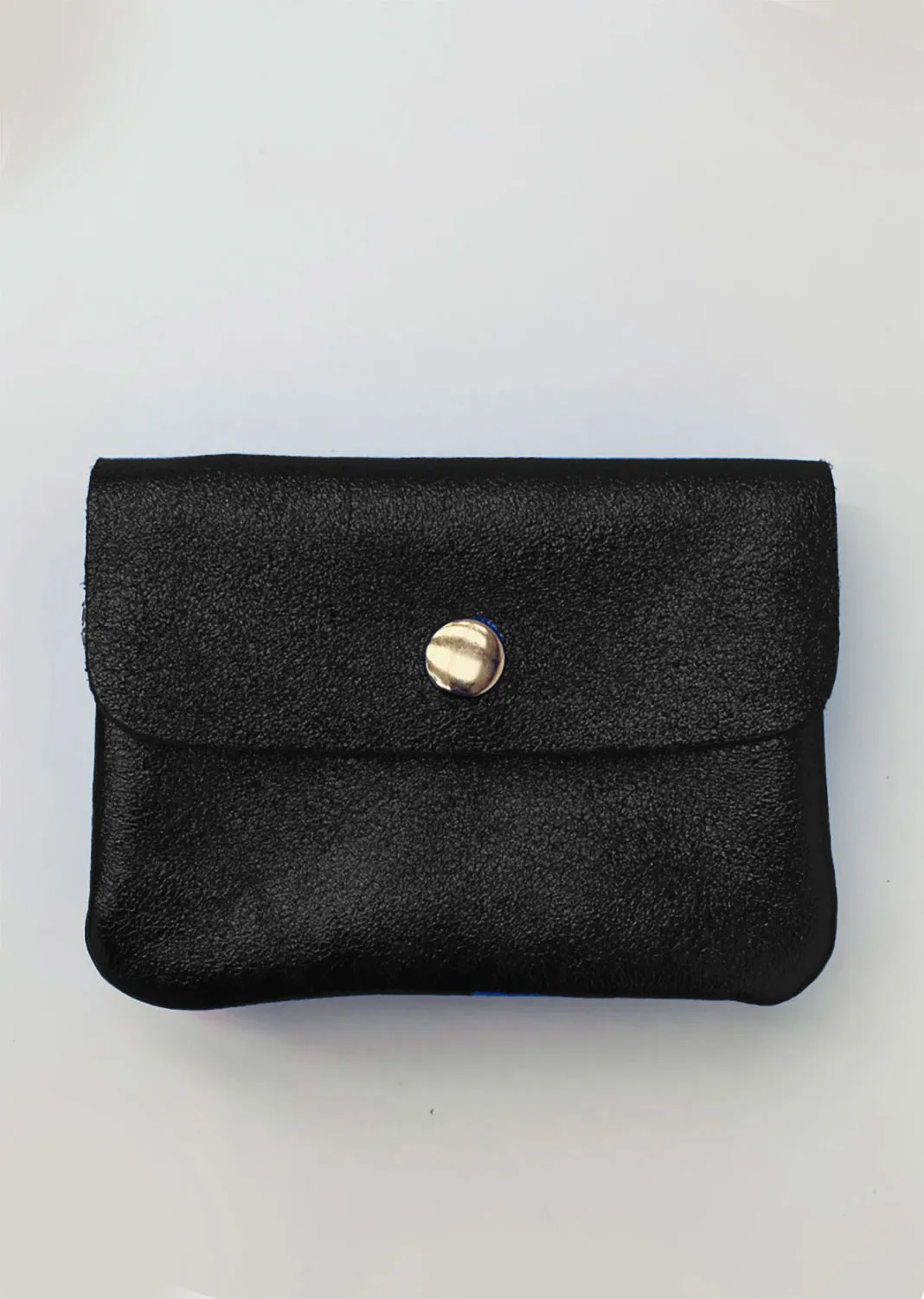 Metallic Small Leather Purse