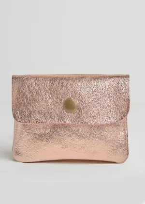 Metallic Small Leather Purse