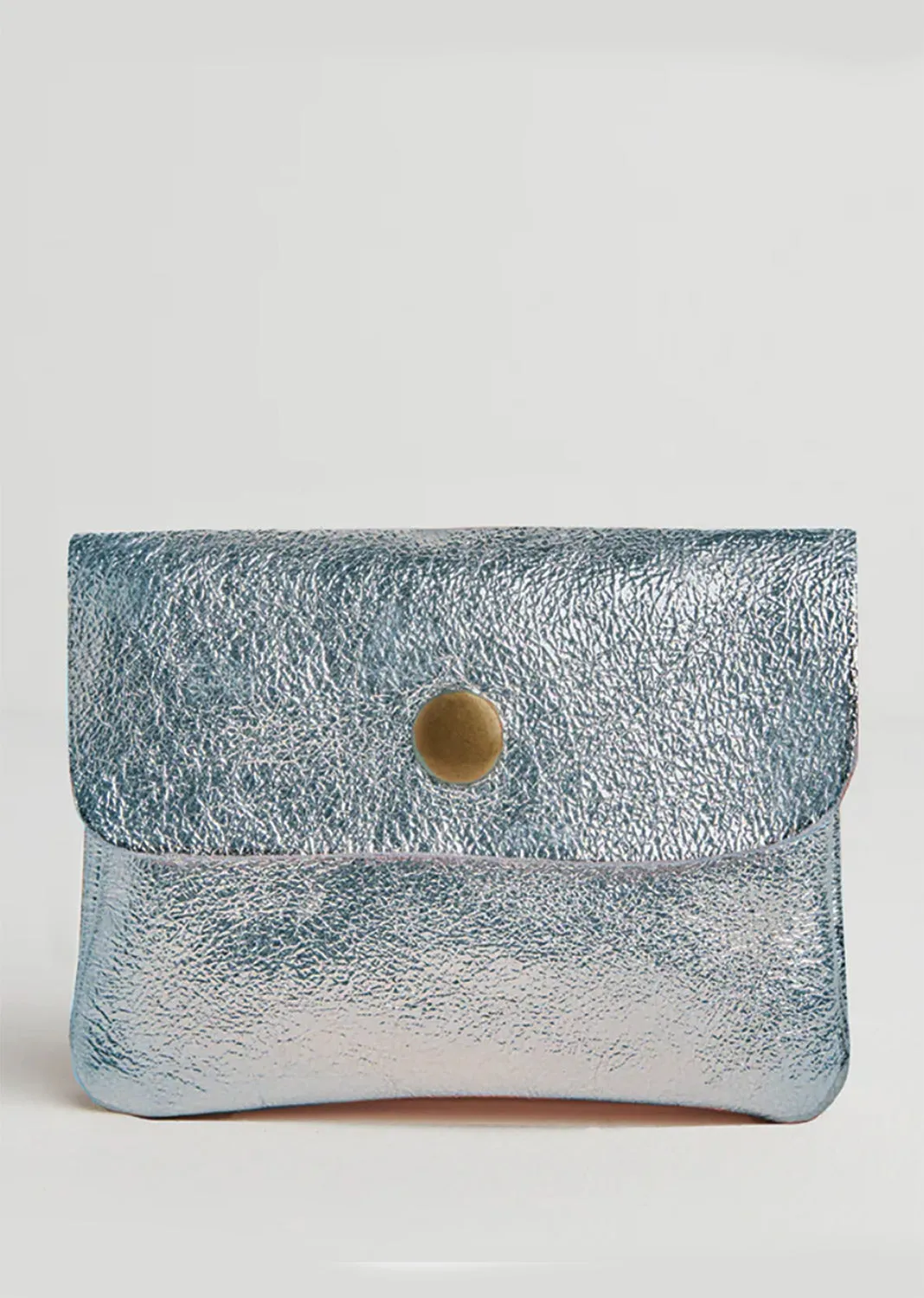 Metallic Small Leather Purse