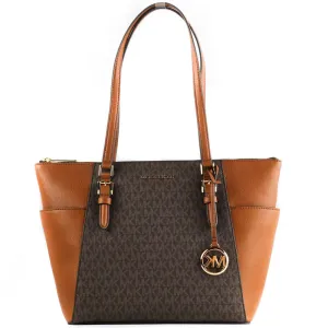 Michael Kors Charlotte Signature Tote Bag, Brown