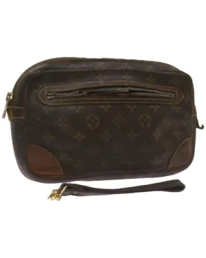 Monogram Canvas Clutch with Removable Wrist Strap