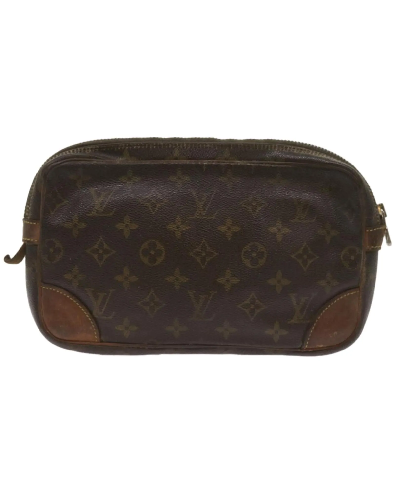 Monogram Canvas Clutch with Removable Wrist Strap