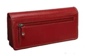 Monroe Nappa Leather Ladies 24CC Purse | Red