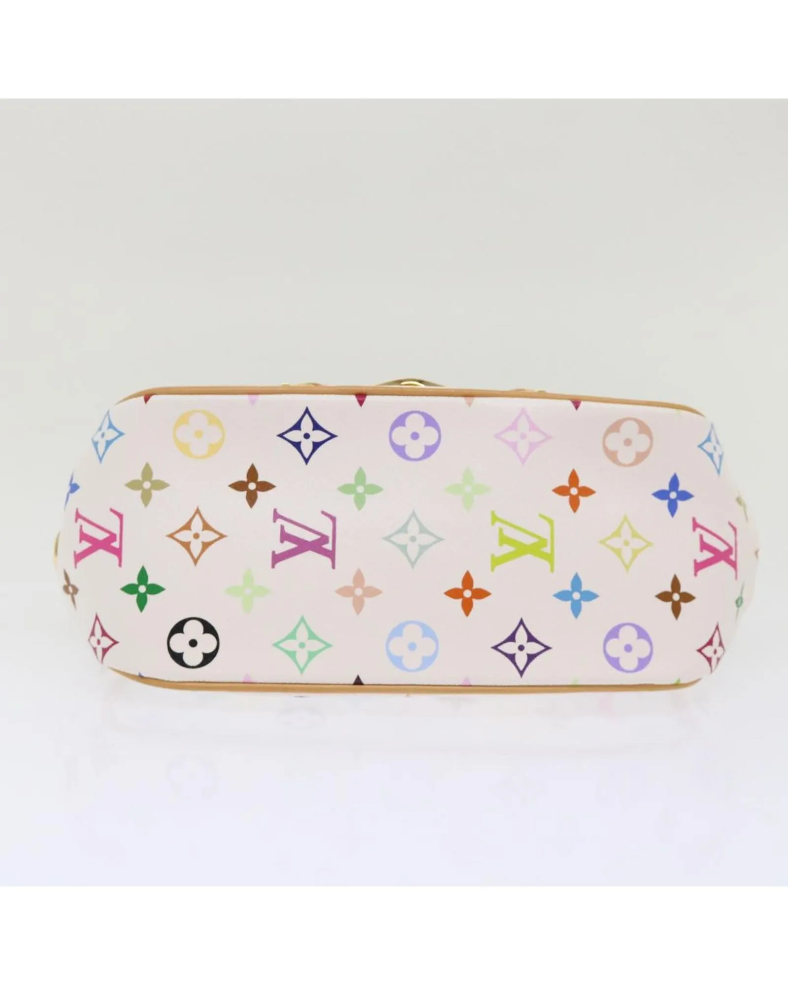 Multicolor Monogram Shoulder Bag with Chain Strap