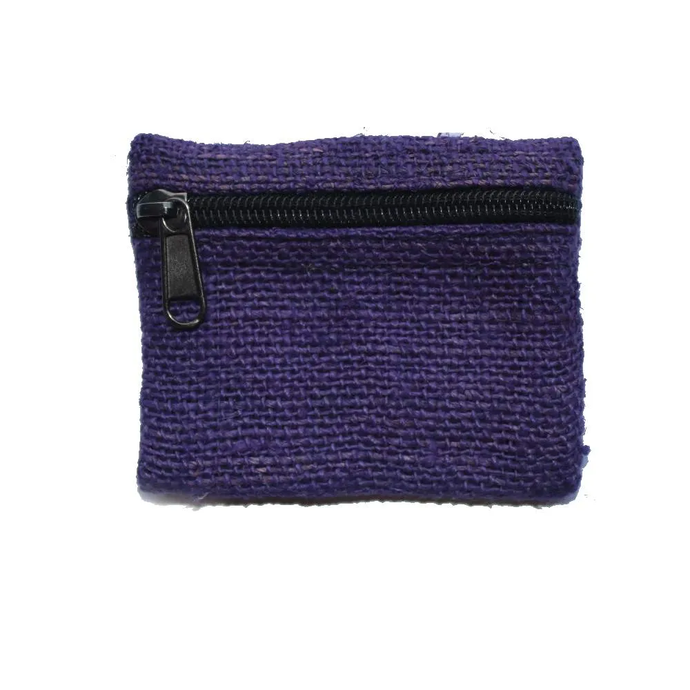 plain hemp coin purse