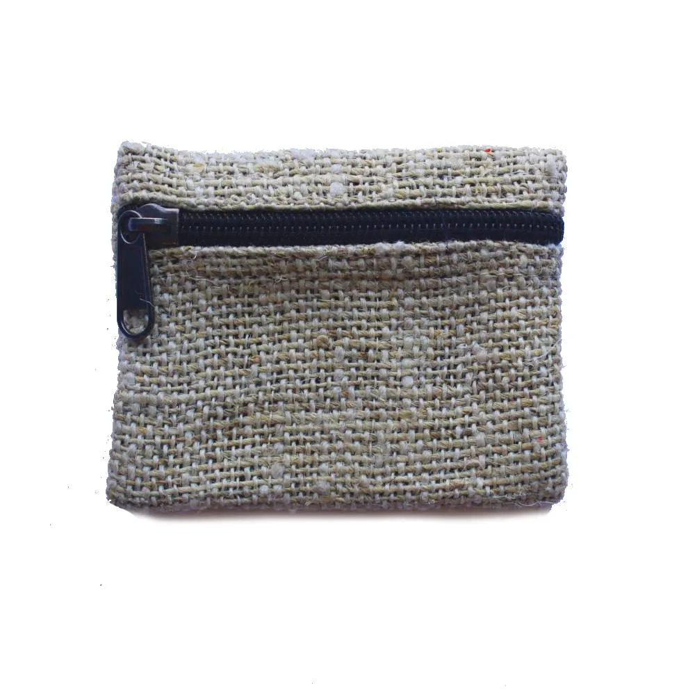 plain hemp coin purse