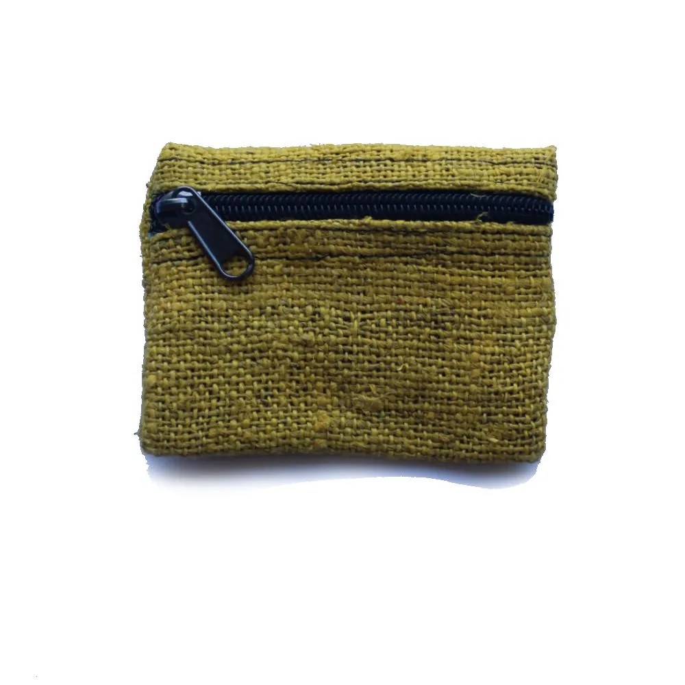 plain hemp coin purse