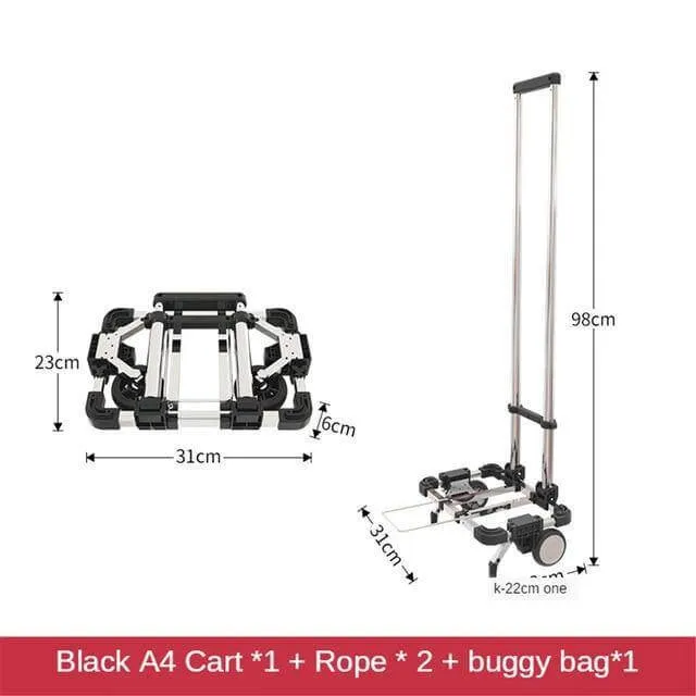 Portable Foldable Push Hand Cart