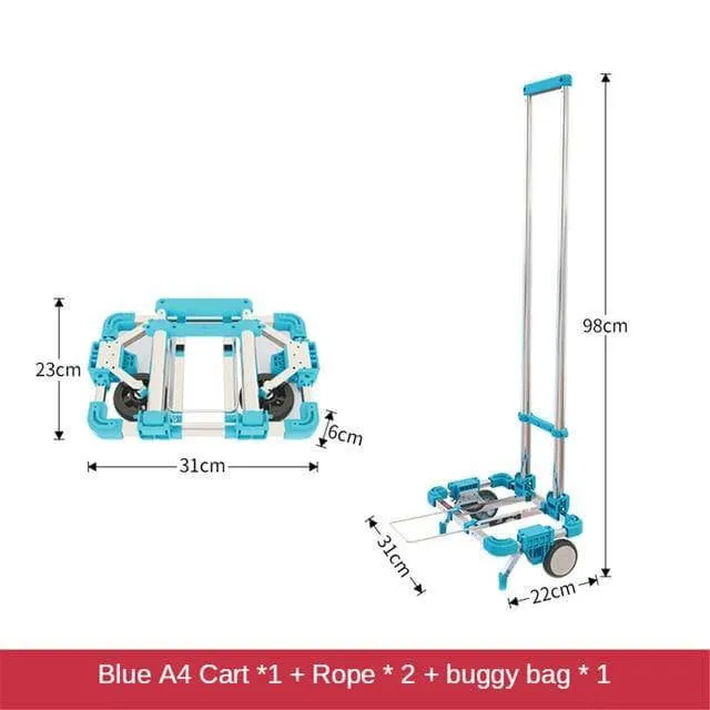 Portable Foldable Push Hand Cart