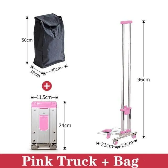 Portable Foldable Push Hand Cart