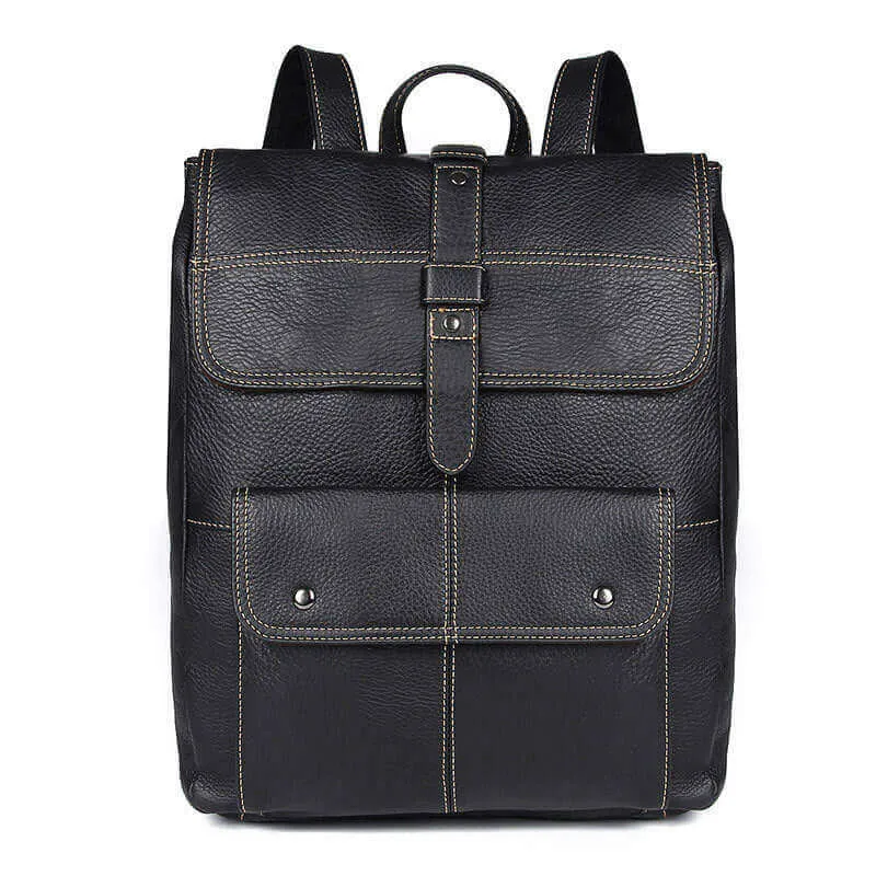 Premium Genuine Leather Backpack - Fits 15.6" Laptop