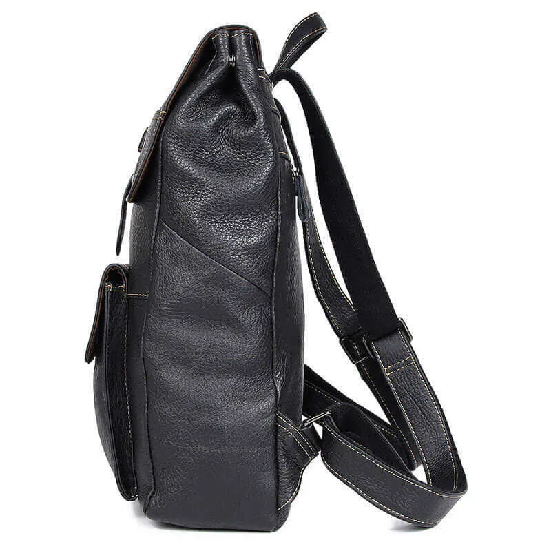 Premium Genuine Leather Backpack - Fits 15.6" Laptop