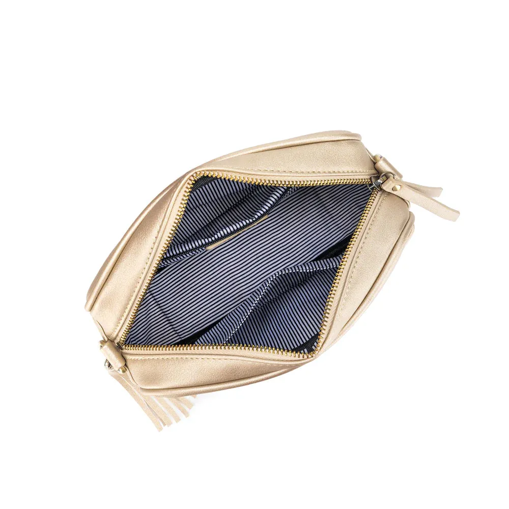 Raven Gold Crossbody Bag