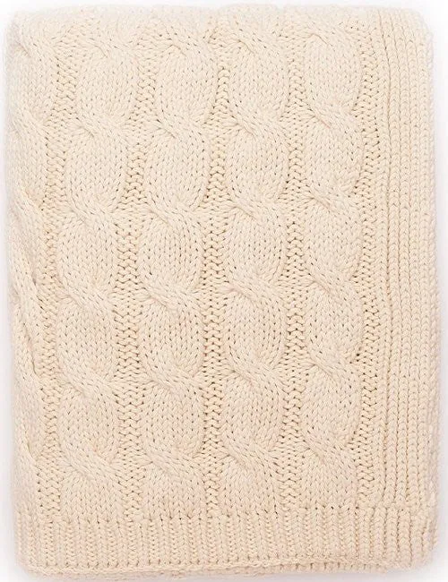 Seafarer's Cable Knit Cotton Throws