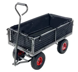 Silvan Load 105L Steel 4-Wheeled Pull Cart