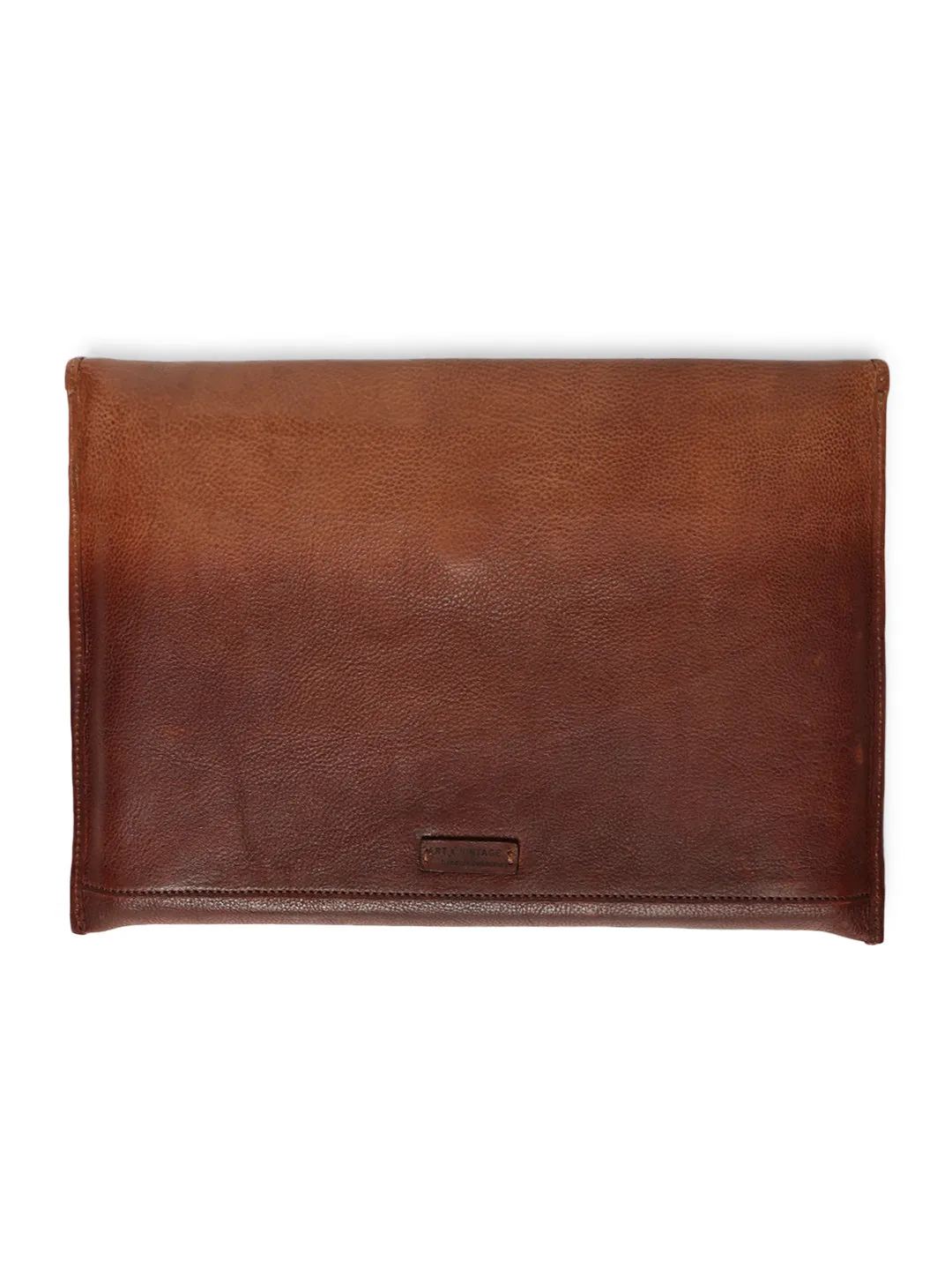 SleekSkin: Cognac Genuine Leather Laptop Sleeves