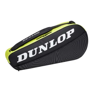 SX Club 2022 3 Racquet Tennis Bag Black and Yellow