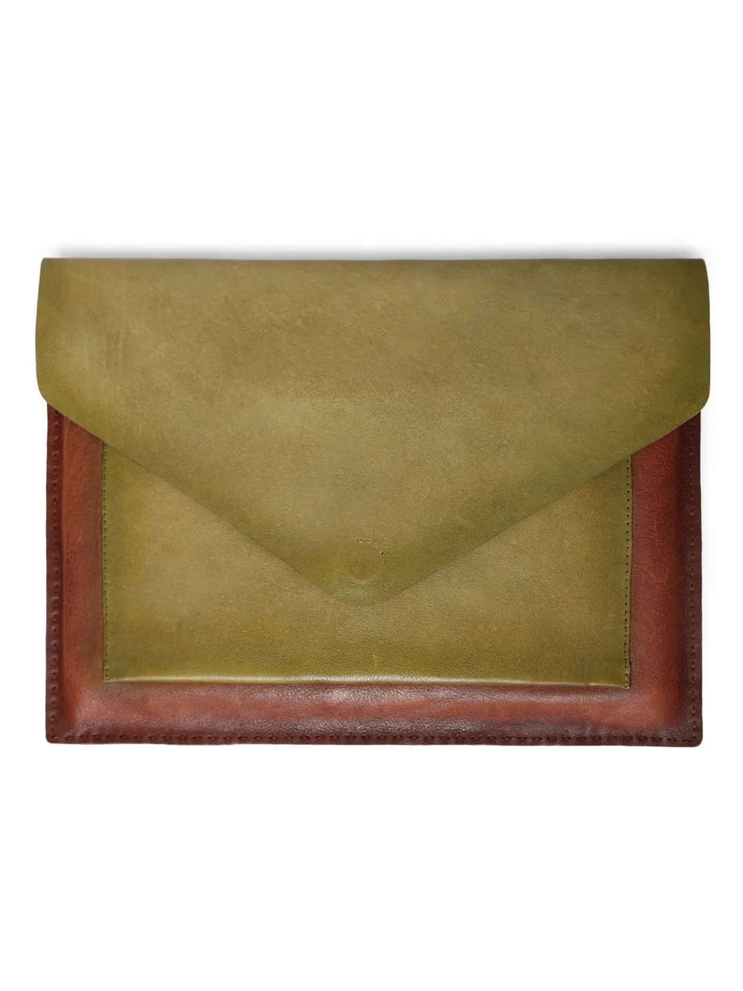 UrbanCraft Olive Leather Laptop Sleeves