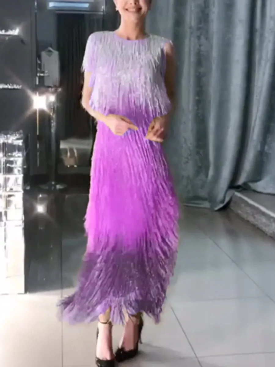 (Video) Elegant Fringed Bodycon Evening Dersses