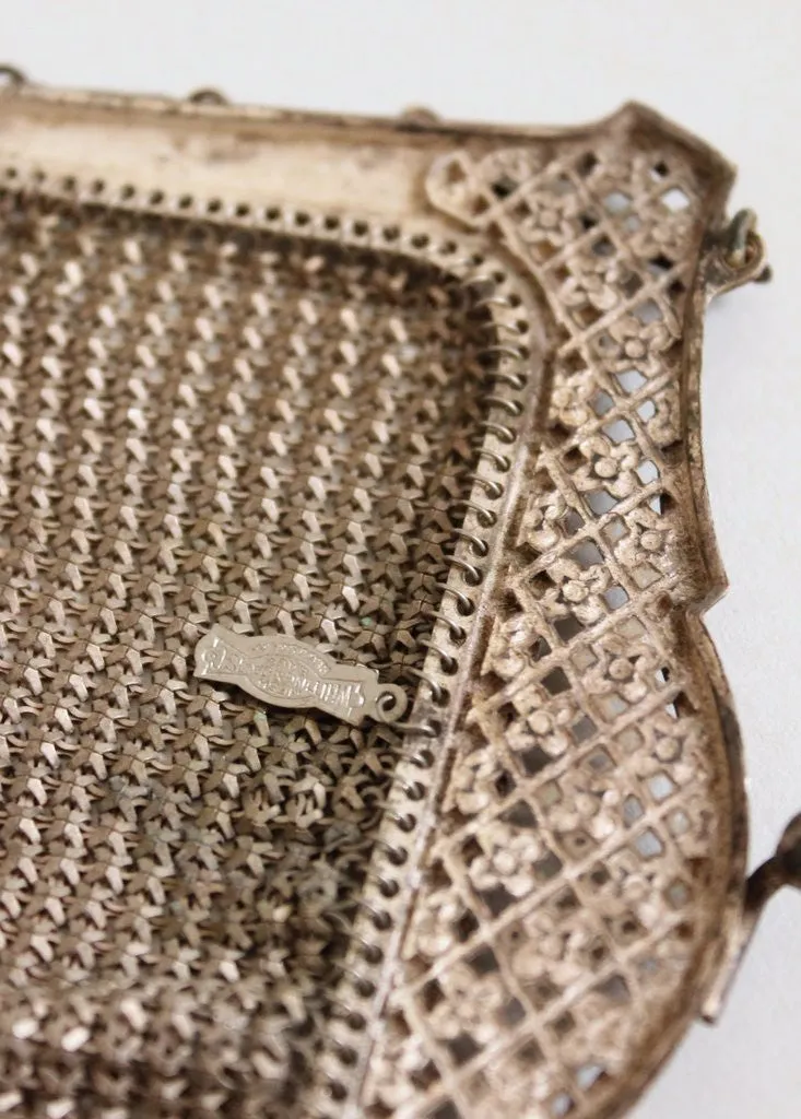 Vintage 1920s Whiting & Davis Mesh Flapper Purse