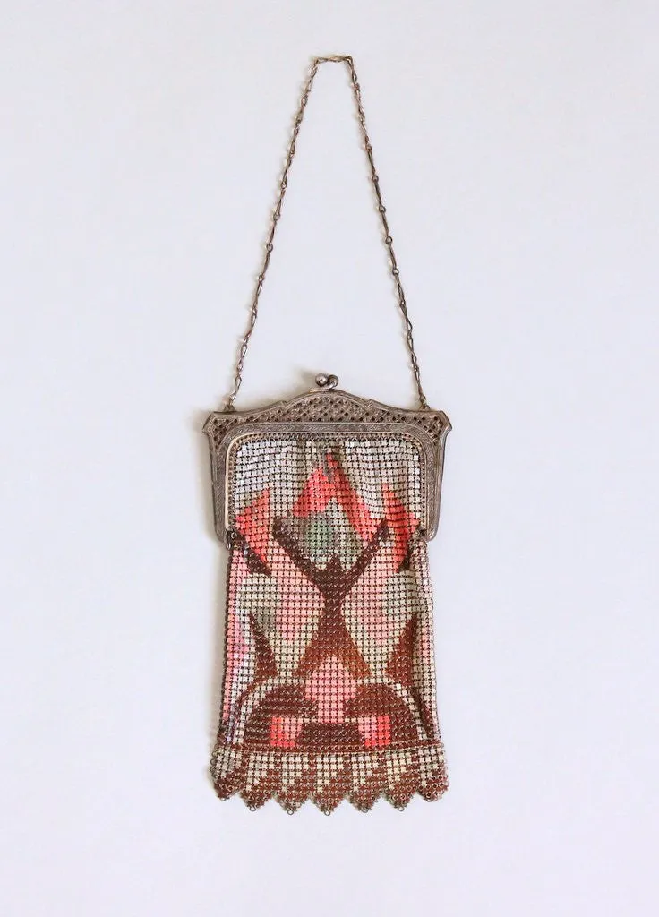 Vintage 1920s Whiting & Davis Mesh Flapper Purse