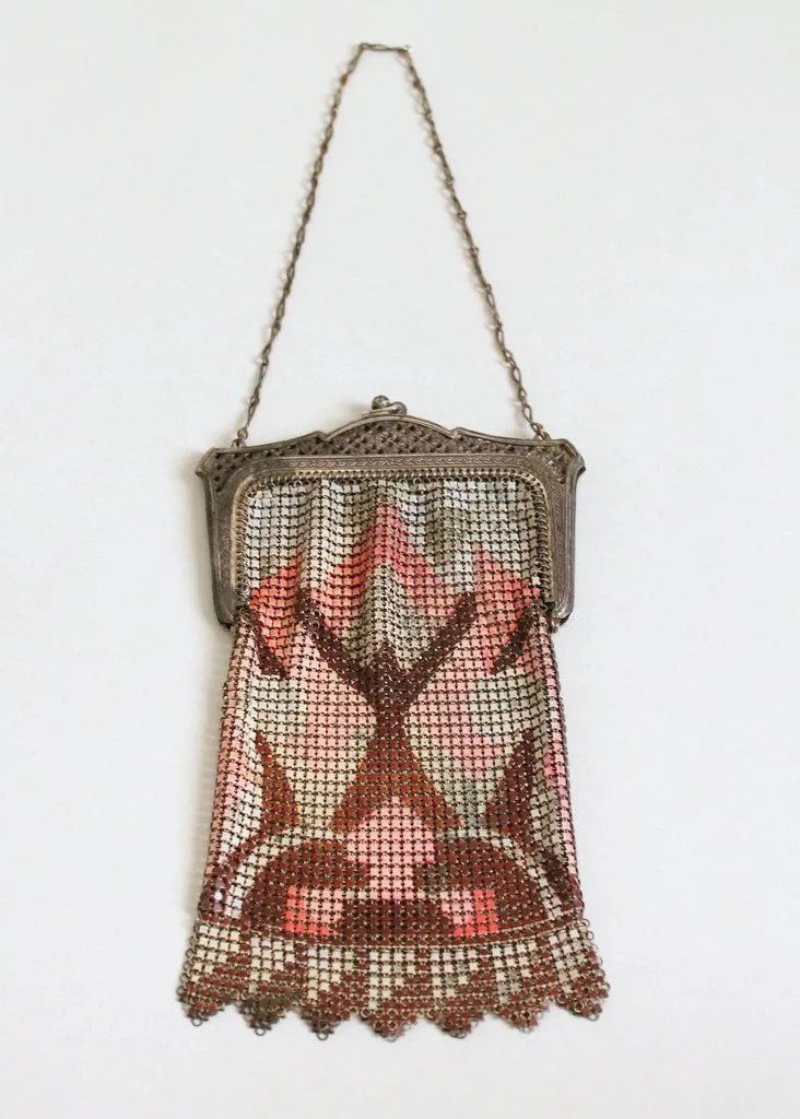 Vintage 1920s Whiting & Davis Mesh Flapper Purse